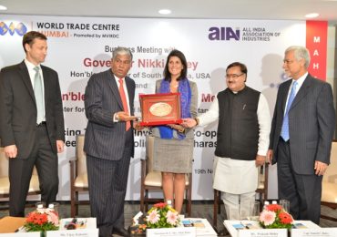 Governor Nikki Haley endorses “Make in India”, “Make in Maharashtra” and “Make in South Carolina” campaign for better growth and employment